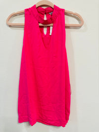 NAKED ZEBRA SPLIT NECK TANK