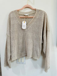 LOVE RICHE CROP SWEATER
