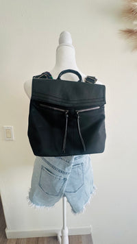 Black little backpack-convertible
