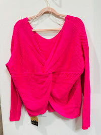 MAIN STRIP CRISS CROSS BACK SWEATER