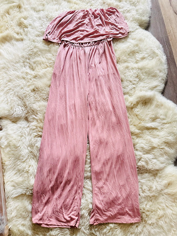 TUBE TOP JUMPSUIT