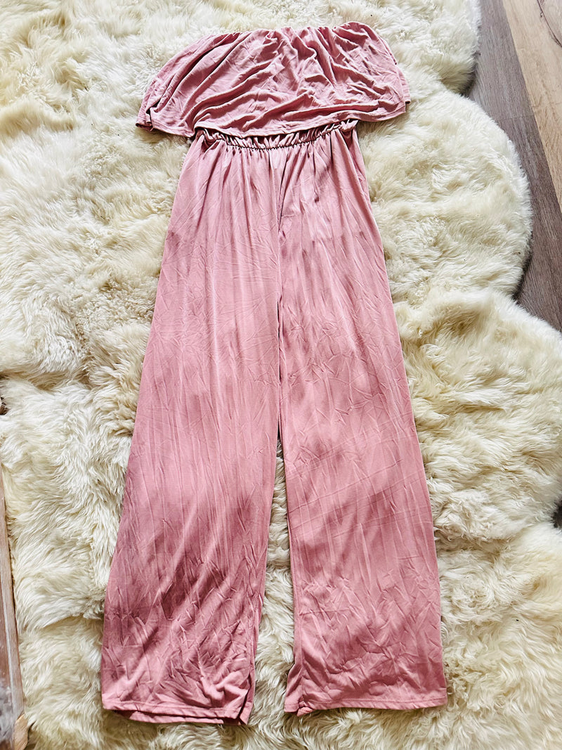 TUBE TOP JUMPSUIT