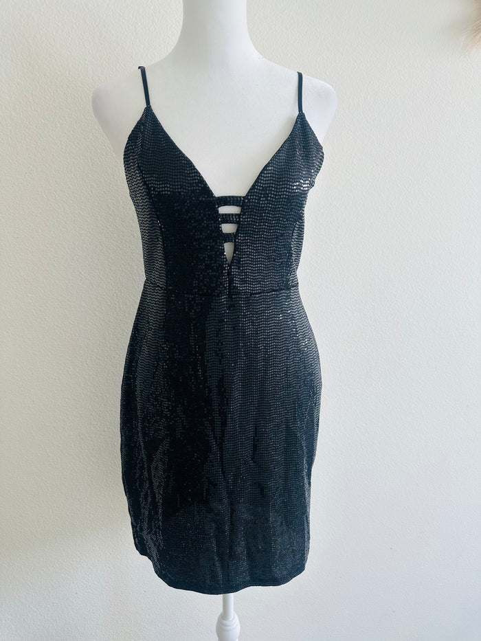 SEQUIN SLIP DRESS