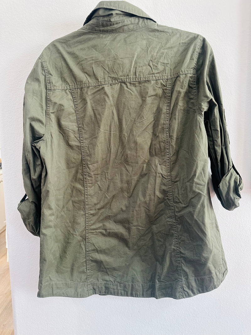 army button up thin jackets