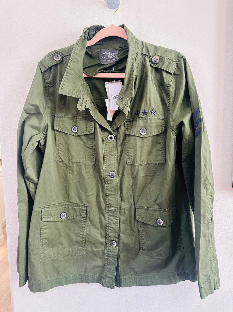 army button up thin jackets