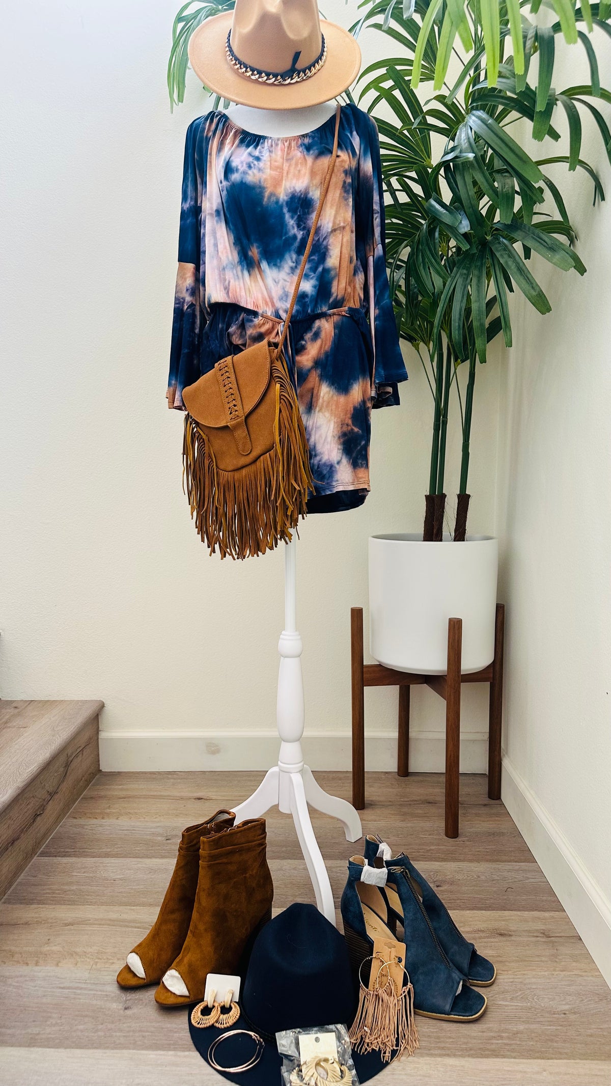 LINE UP TYE DYE ROMPER
