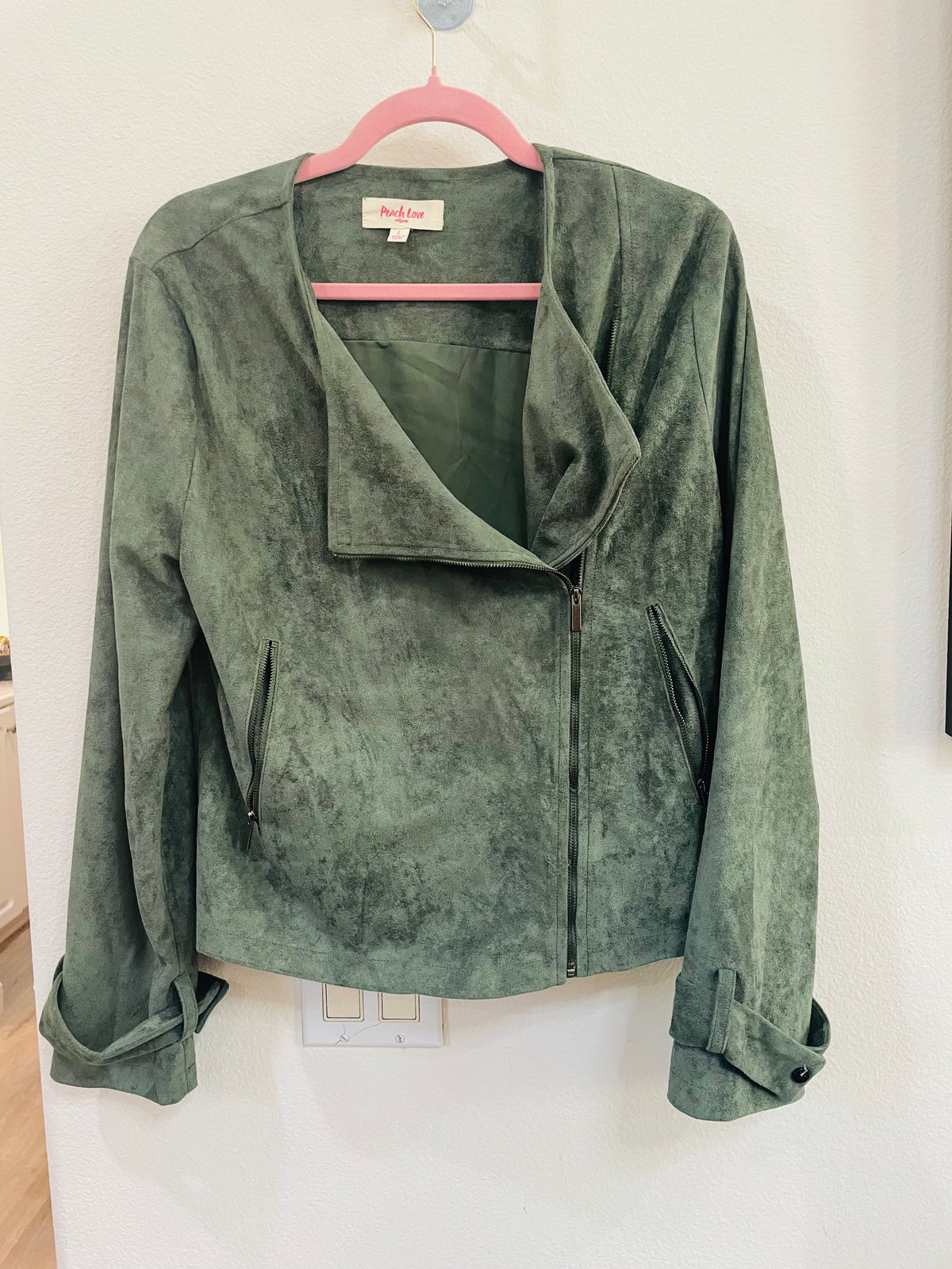 PEACH LOVE SUEDE JACKET