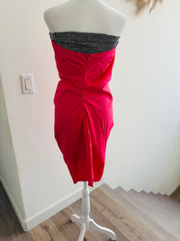 HOT PINK ZIP UP BACK SCRUNCH SKIRT!! *READ DESCRIPTION*