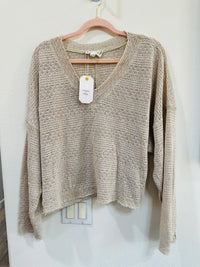 LOVE RICHE CROP SWEATER