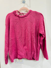 CRISS CROSS TIE BACK THIN SWEATER