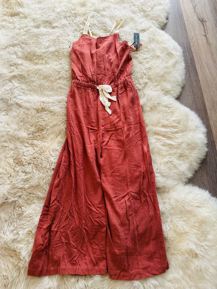 DOE & RAE TIE BACK JUMPSUIT OVERALL
