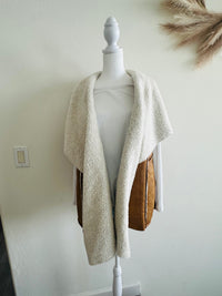 VANILLA BAY WESTERN CAMEL PONCHO VEST