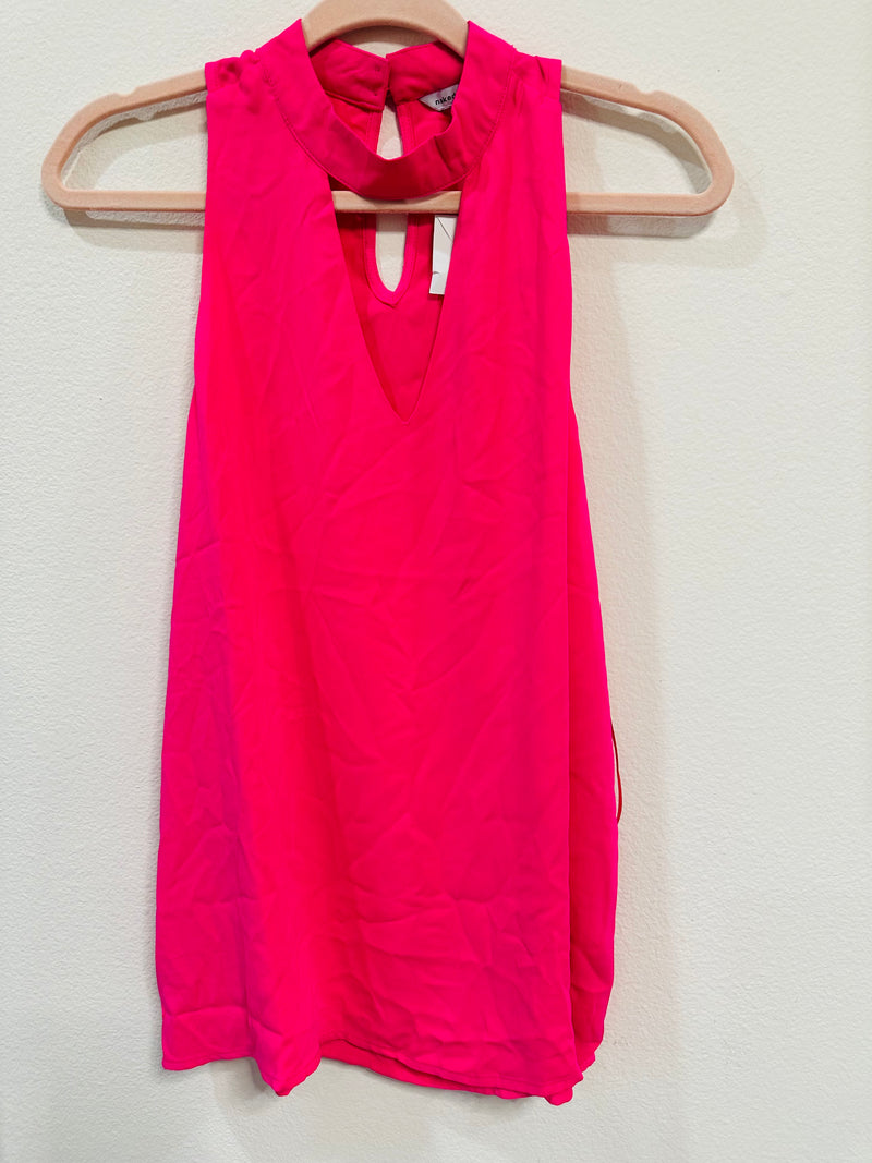 NAKED ZEBRA SPLIT NECK TANK