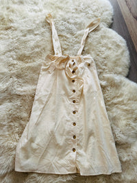 HYFVE OVERALL LINEN BUTTON FRONT SKIRT