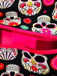 Sugar skull pink interior MJ bag set large/medium/small set