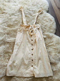 HYFVE OVERALL LINEN BUTTON FRONT SKIRT