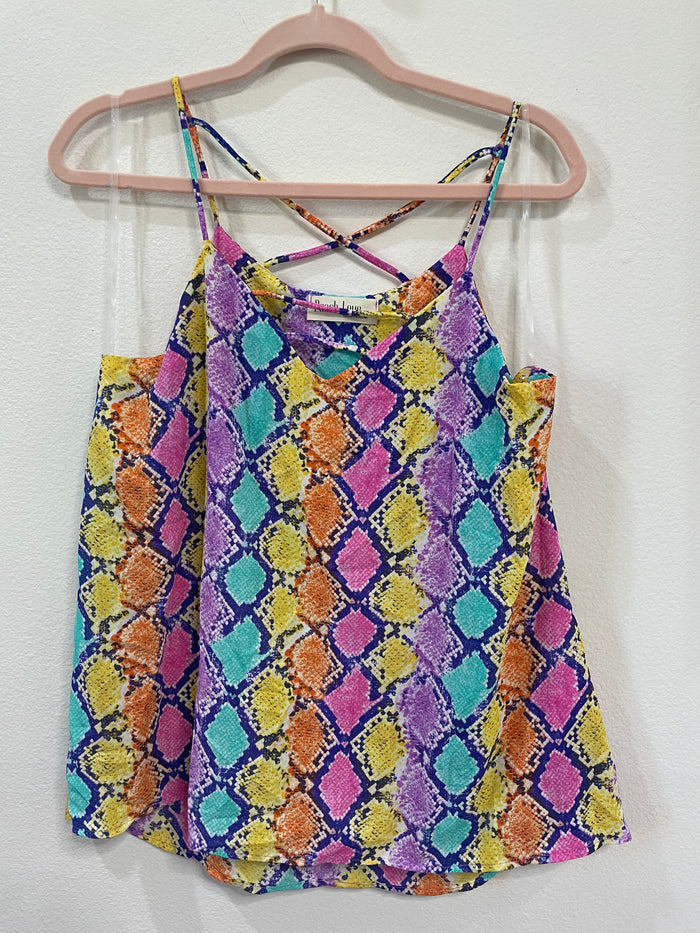PEACH LOVE STRAPPY TANK