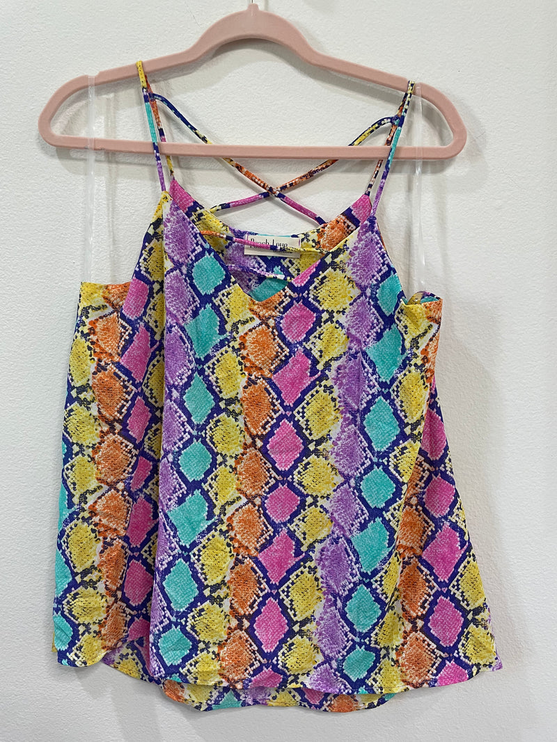 PEACH LOVE STRAPPY TANK
