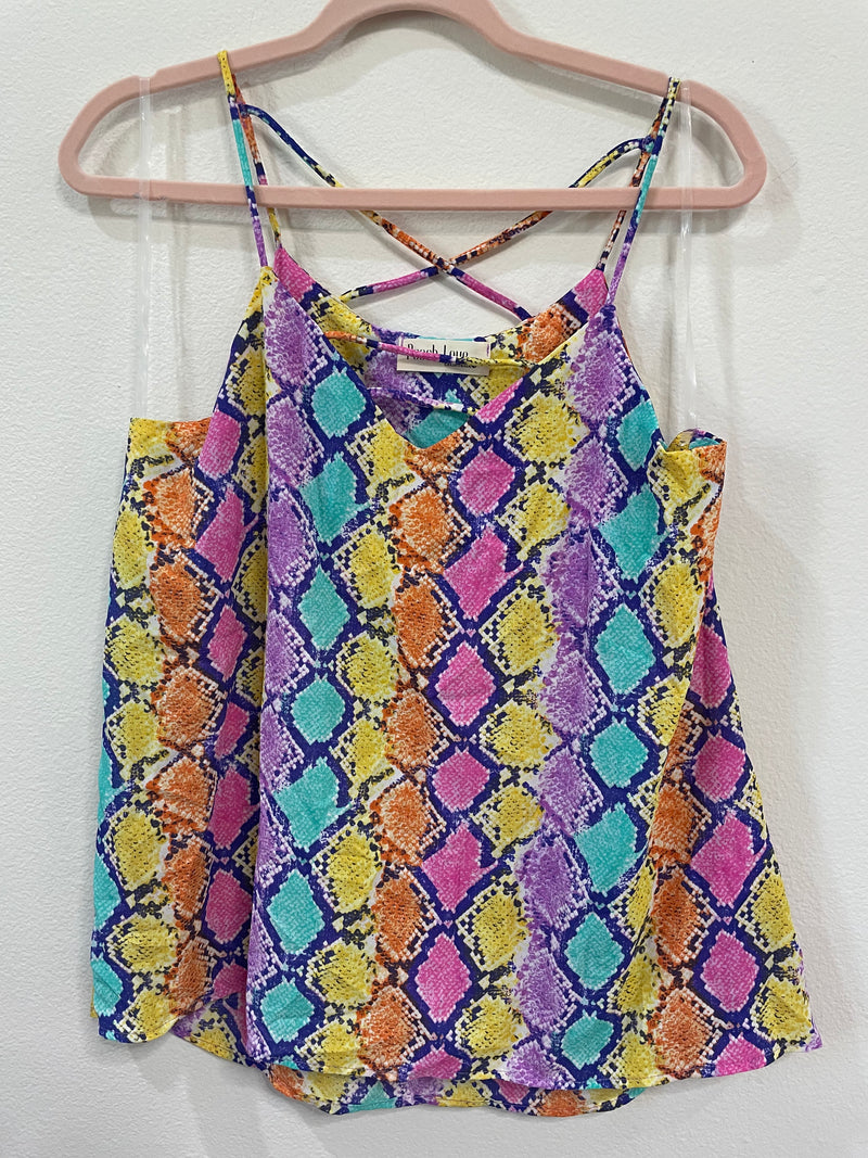 PEACH LOVE STRAPPY TANK
