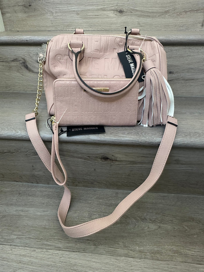Steve Madden BRAND NEW  pink bucket bag with matching wallet