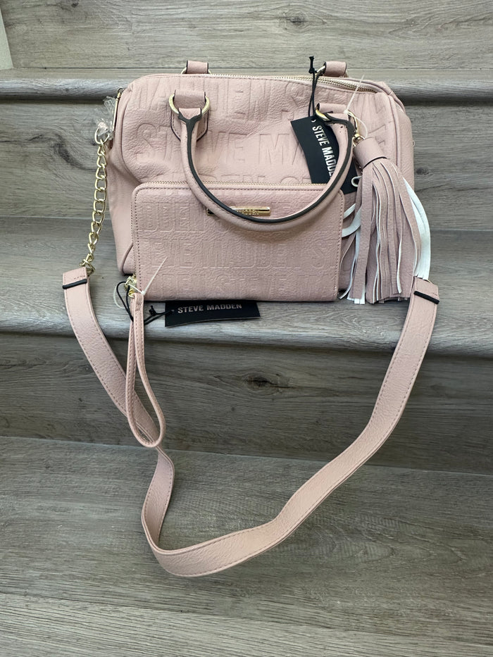 Steve Madden BRAND NEW  pink bucket bag with matching wallet