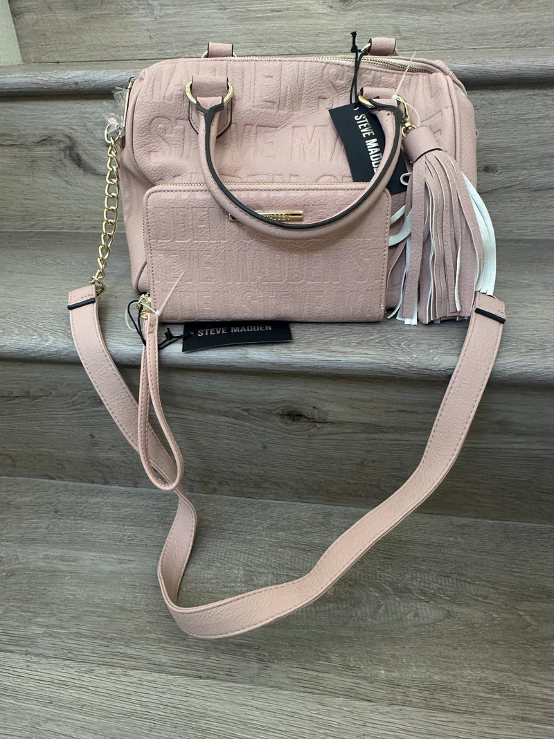 Steve Madden BRAND NEW  pink bucket bag with matching wallet