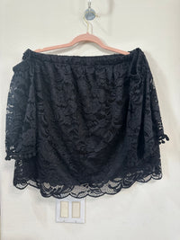BLUSHING HEART LACE BELL SLEEVE OFF SHOULDER TOP
