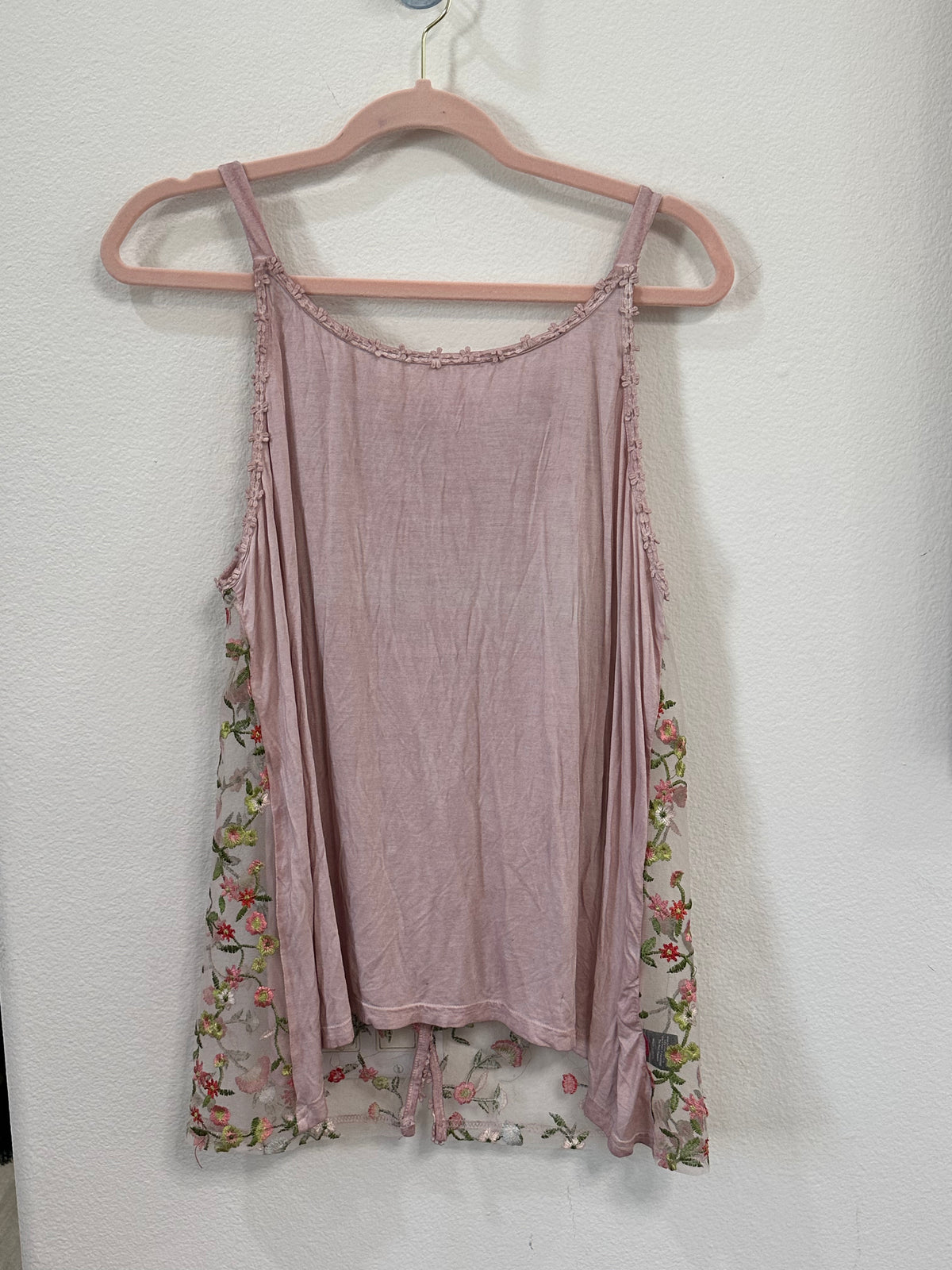 Mauve/floral illusion tank