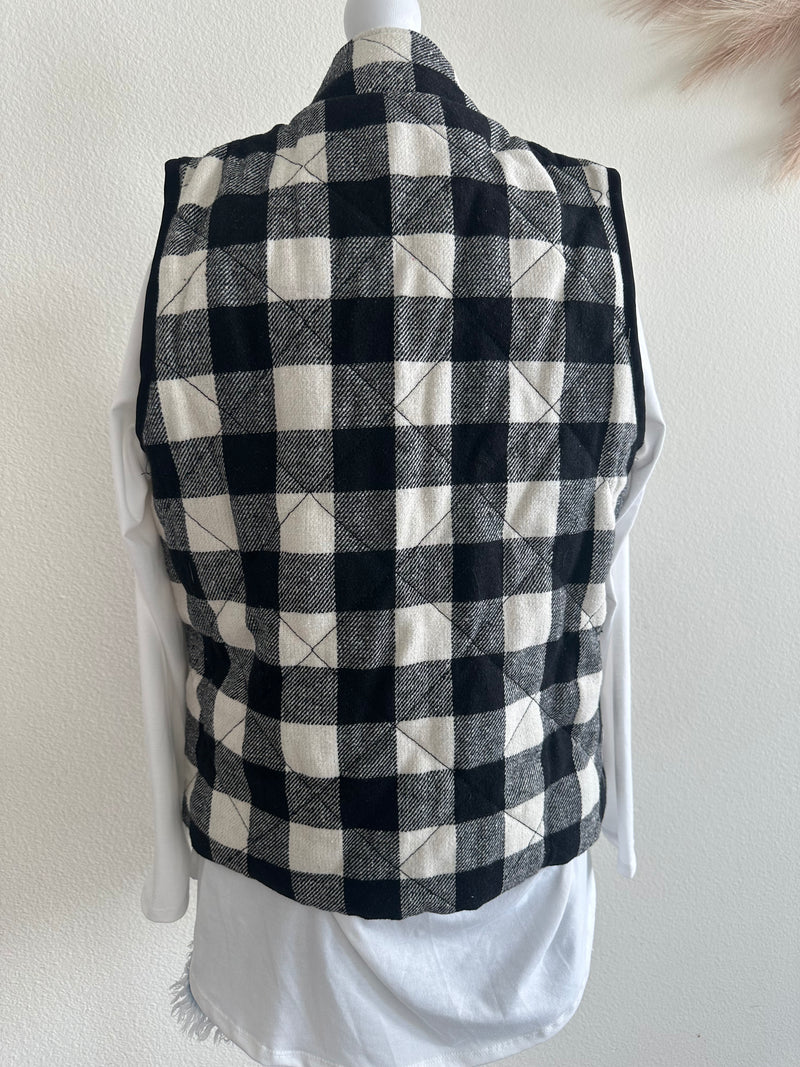 VANILLA BAY BUFFALO PLAID VEST