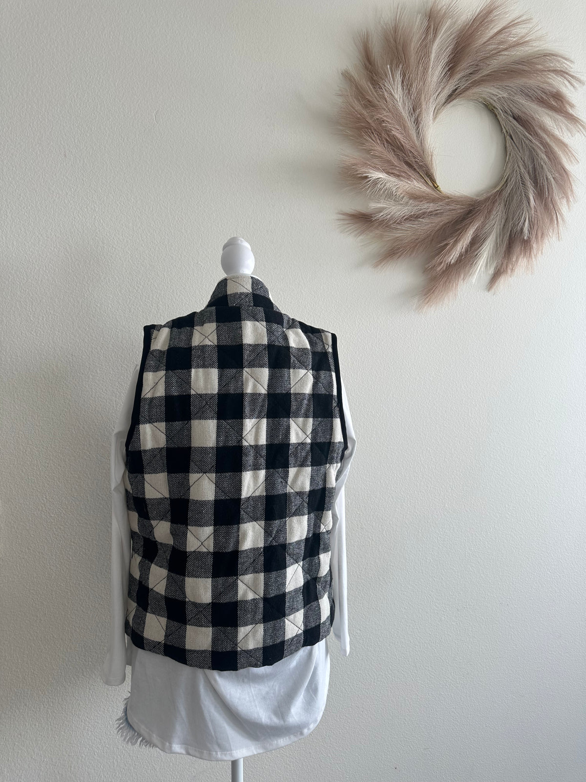 VANILLA BAY BUFFALO PLAID VEST