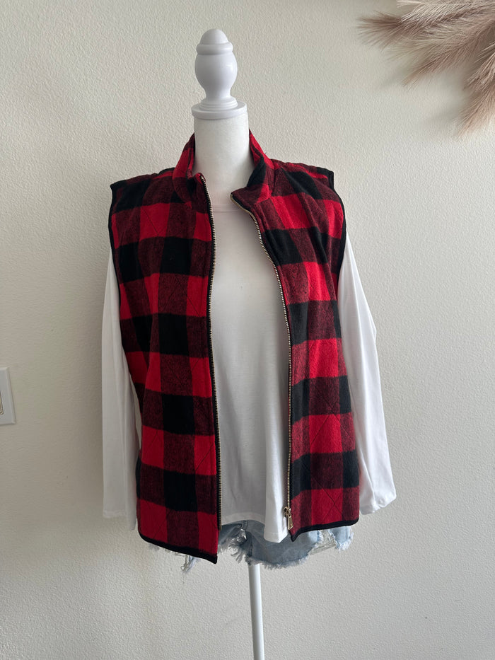 HOPE IS EVERYTHING RED BUFFALO VEST