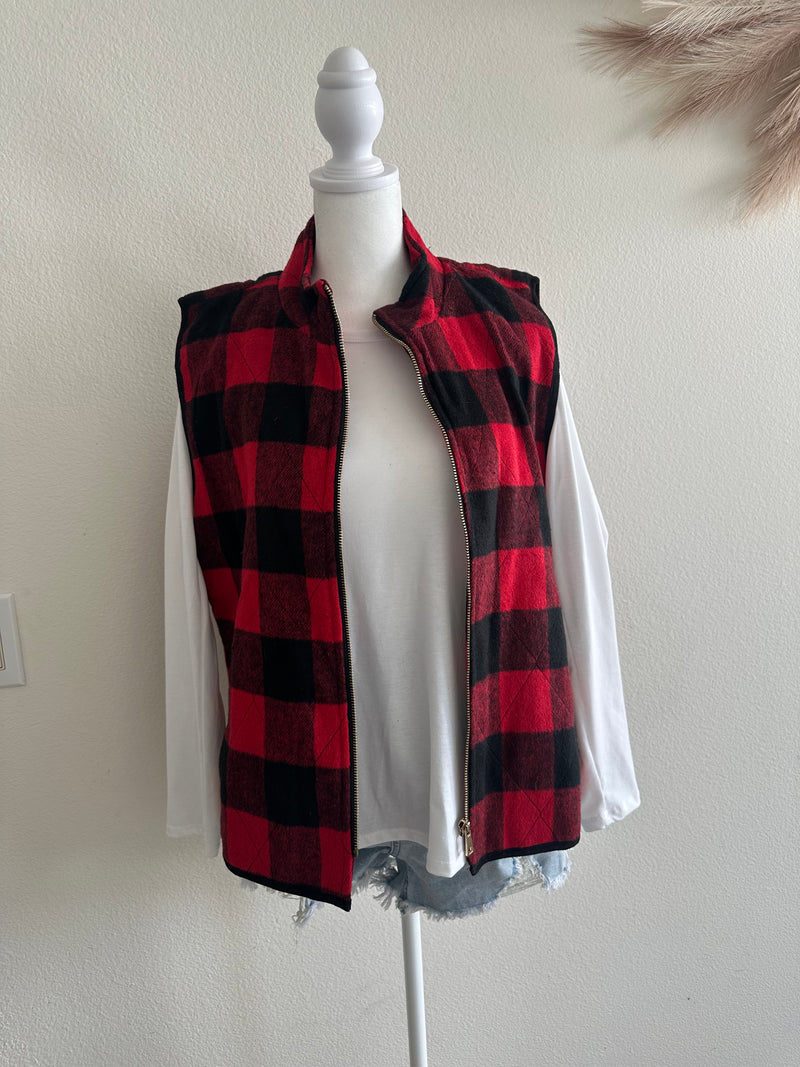 HOPE IS EVERYTHING RED BUFFALO VEST