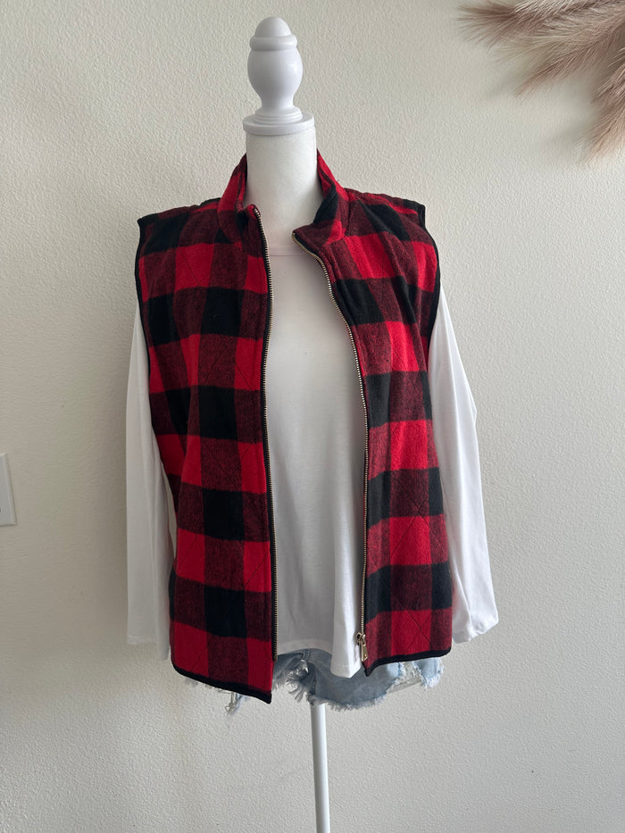 HOPE IS EVERYTHING RED BUFFALO VEST