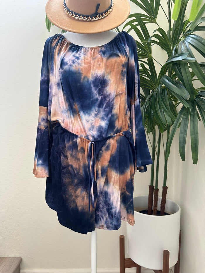 LINE UP TYE DYE ROMPER