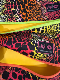 NEON ANIMAL PRINT MJ BAG LARGE/MED SET