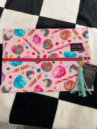 CANDY PRINT WITH PINK INTERIOR LARGE MJ BAG