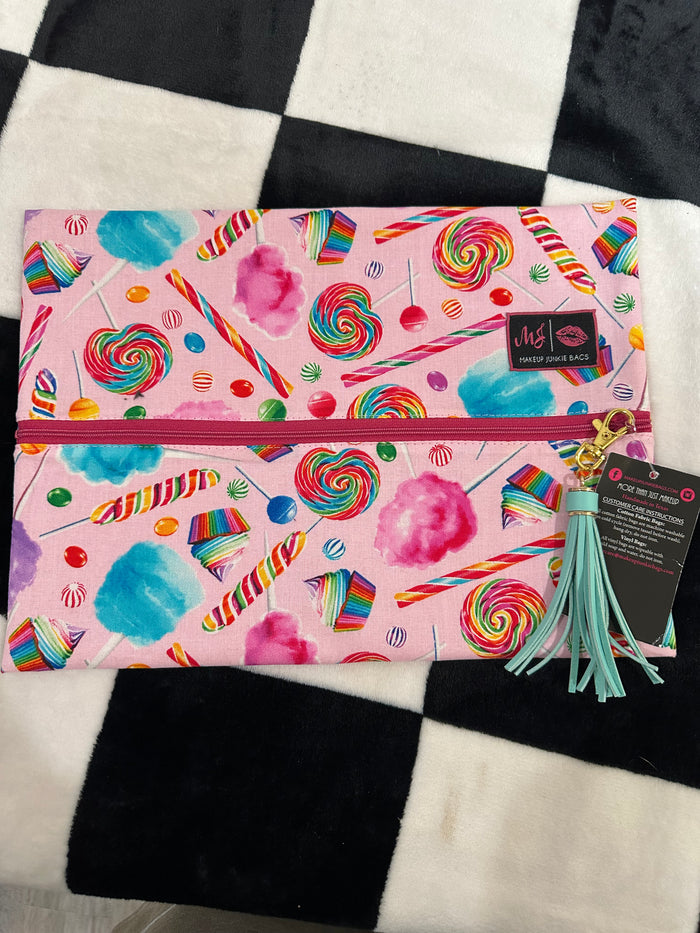 CANDY PRINT WITH PINK INTERIOR LARGE MJ BAG