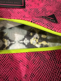 PINK SNAKE/GREEN ZIPPER W ANIMAL INTERIOR  MJ SET SMALL/MEDIUM