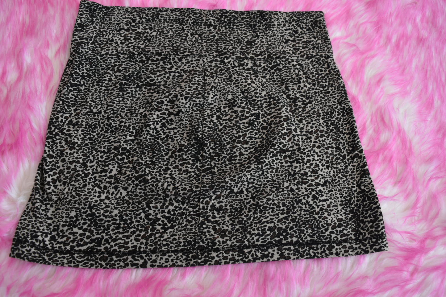 leopard body con mini skirt