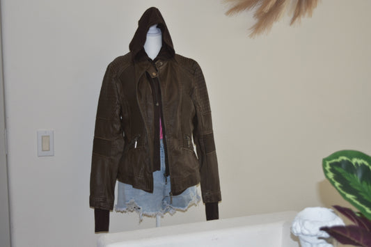 LA COALIATION LEATHER JACKET