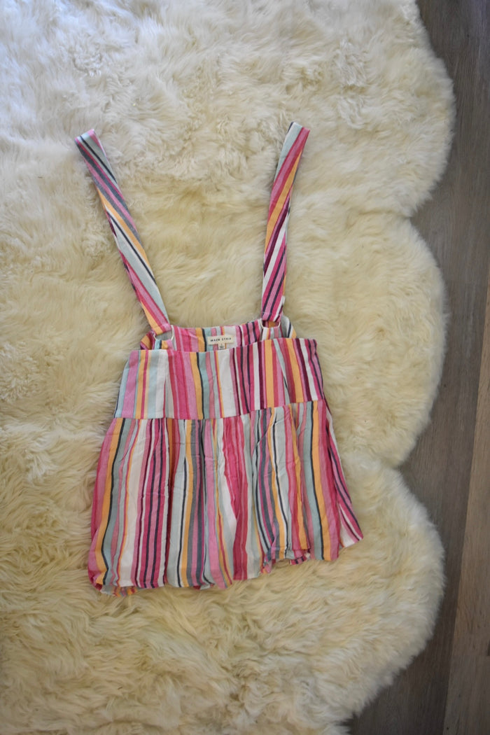COLORFUL RAINBOW SHORT ROMPER
