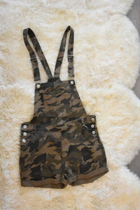 OVERALL DENIM SHORT ROMPERS
