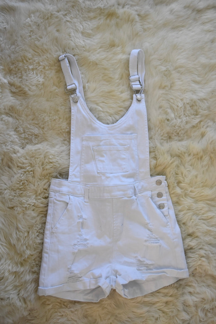 OVERALL DENIM SHORT ROMPERS
