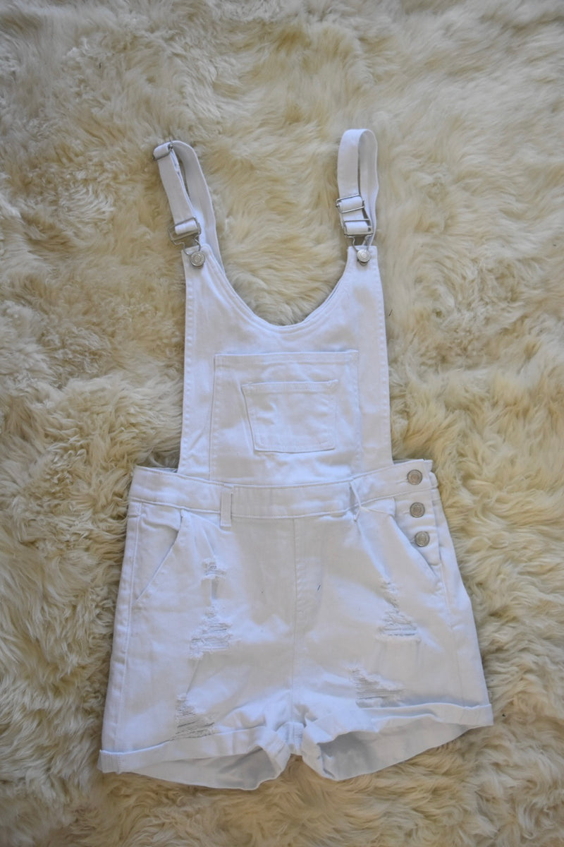 OVERALL DENIM SHORT ROMPERS