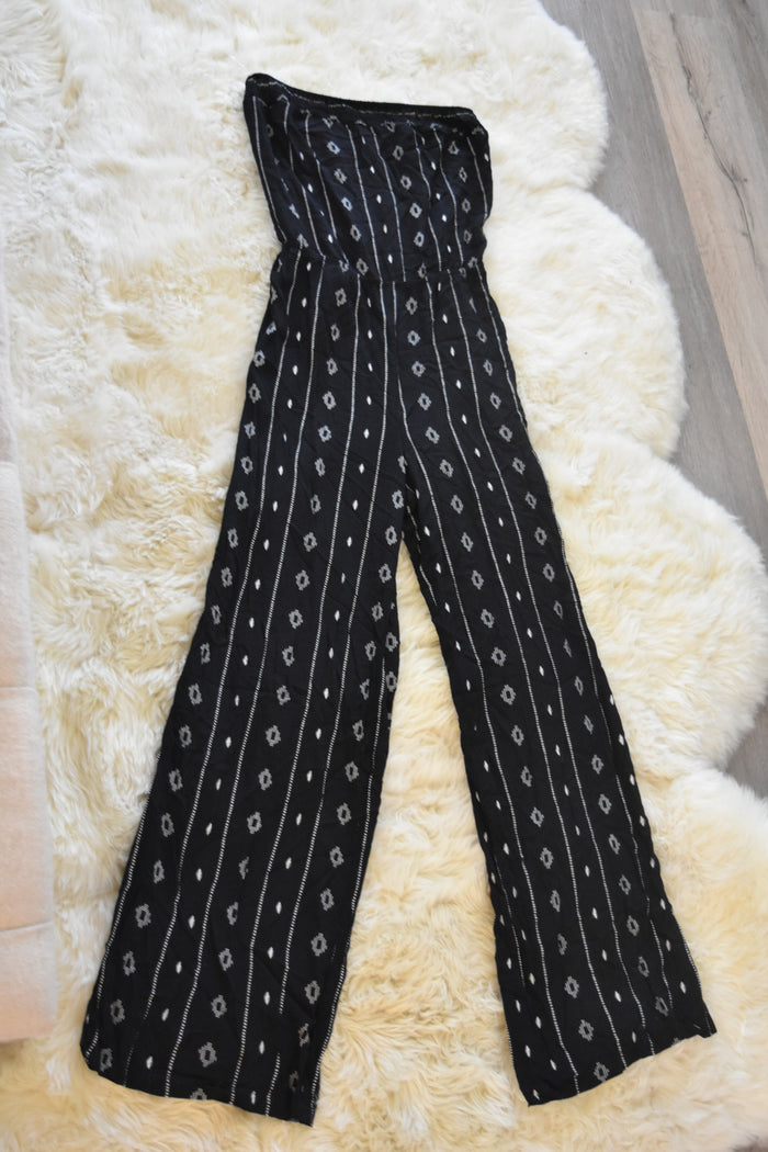 BLACK BOHO JUMPSUIT