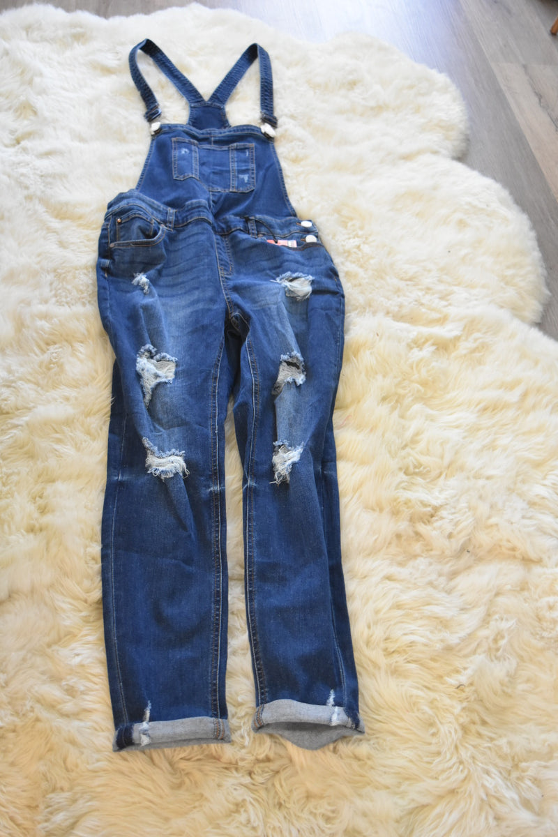 EN JEAN JEAN MID RISE OVERALL