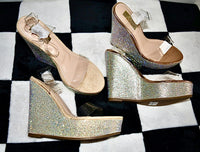 VIRGO RHINESTONE WEDGES