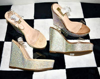 VIRGO RHINESTONE WEDGES