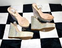 VIRGO RHINESTONE WEDGES