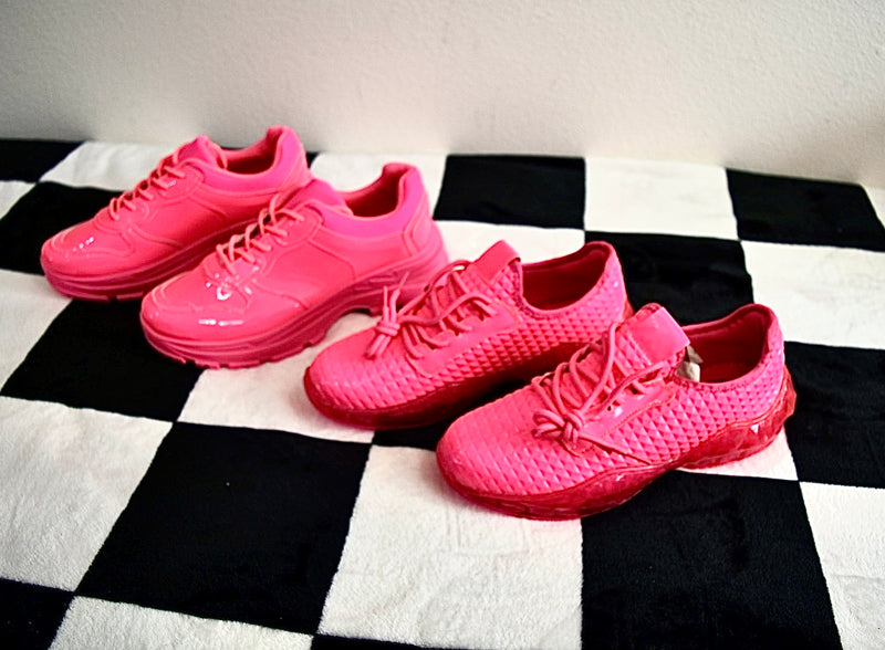 HOT PINK SNEAKERS